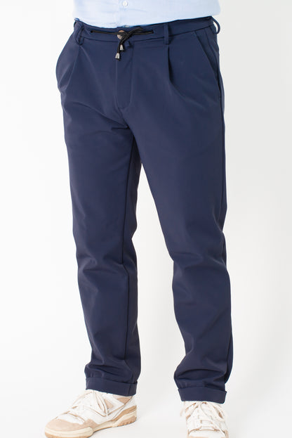 Stretch travel Chinos with drawstring