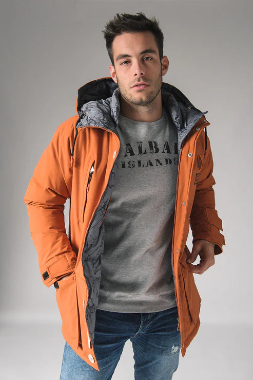 Nobile N1 L jacket Orange Persimmon, Svalbard Islands