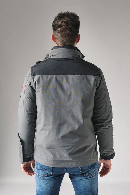 Spits N1 jacket, grey, hunter jacket, back