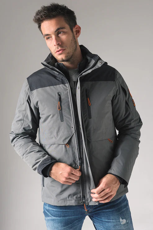 Spits N1 jacket, grey, hunter jacket, 9 pockets